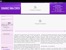 Tablet Screenshot of geriatricsindiacenter.com